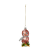 Vintage-Inspired Glass Chick Ornament- Light Pink