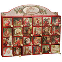 Vintage-Inspired Wooden Merry Santas Countdown Box