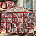 Vintage-Inspired Wooden Merry Santas Countdown Box