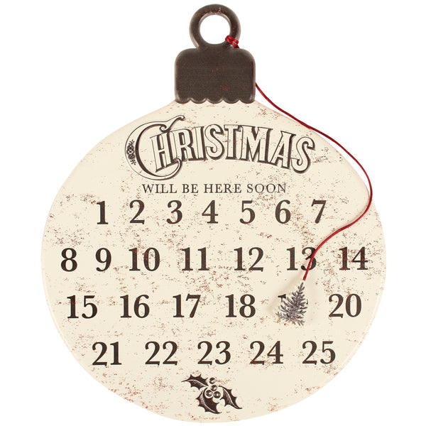 Vintage-Inspired Christmas Wall Countdown