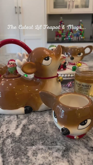 Tinsel Town Ceramic Deer Teapot Video