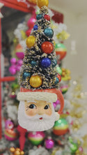 Retro Santa Mug with Bottlebrush Tree Ornament Video
