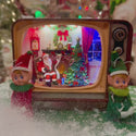 retro tv light up christmas scene