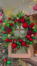 Exclusive Retro Shiny Brite Bauble 24" Wreath Video