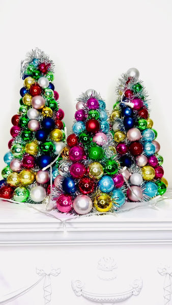 Colorful Bauble Tabletop Tree- 3 Options