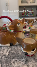 Tinsel Town Ceramic Deer Teapot video
