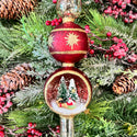 Santa in sleigh indent tree topper