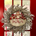 Vintage inspired tinsel Santa & Reindeer wreath