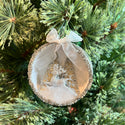 leaping indent stag ornament