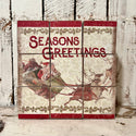 6 vintage inspired Santa block puzzles