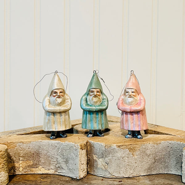 mini pastel Belsnickle ornaments