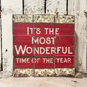 6 vintage inspired Santa block puzzles