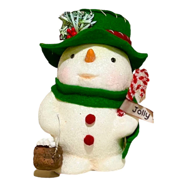 Tabletop Jolly Snowman With Snowballs