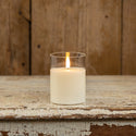 4" Glass 3D Flame Battery Candle