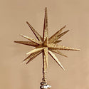 gold Moravian star tree topper