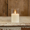 5" Glass 3D Flame Battery Candle