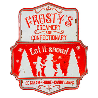 Frosty's Creamery & Confectionary Metal Sign