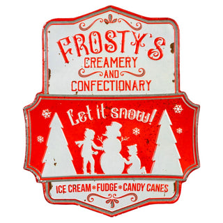 Frosty's Creamery & Confectionary Metal Sign