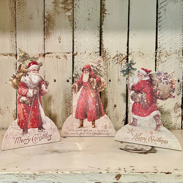 Retro Santa Dummy Board Sign Set