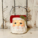 Retro Holly Jolly Santa Bucket