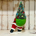 Santa with Bottlebrush Tree