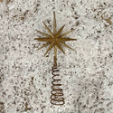 gold Moravian star tree topper