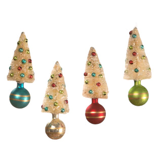 Retro Bottlebrush & Baubles Ornament Set