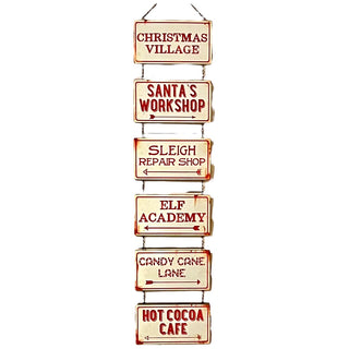 Christmas Village Metal Sign