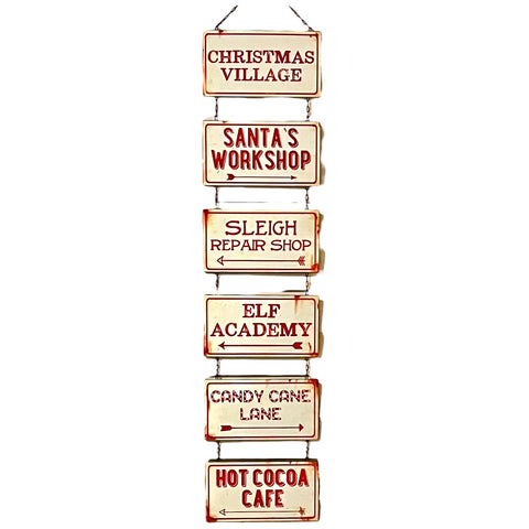 Christmas Village Metal Sign