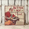 6 vintage inspired Santa block puzzles