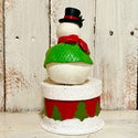 Snowman Decorating Bottlebrush Tree Box