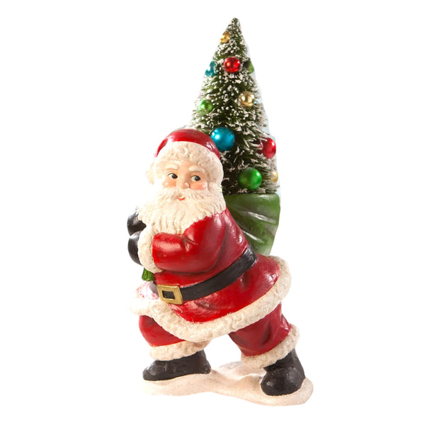 Santa With Bottlebrush Tree
