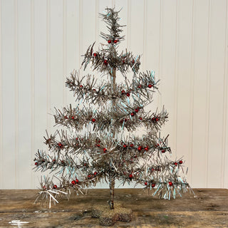 Silver Tinsel 18" tree