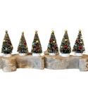 Mini Bottlebrush Tree Set of Six