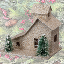 Gold Mini Putz Barn
