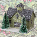 Green Mini Putz Barn