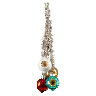 Retro Tinsel & Indent Ornament Cluster