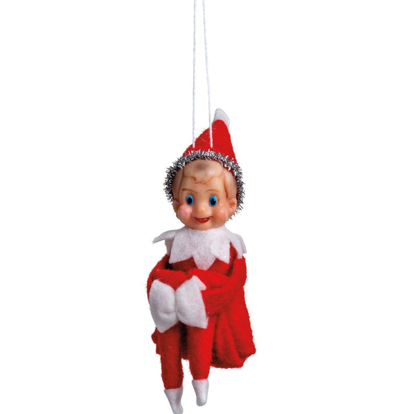 Retro Christmas Elf Ornament