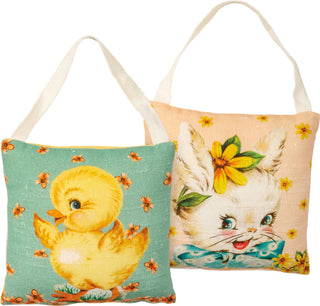 Retro Easter Mini Pillow Set of 2