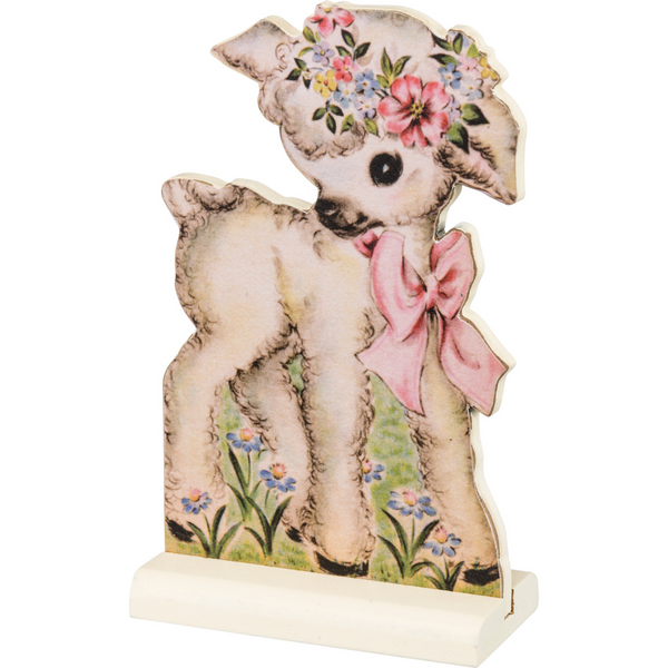 Retro Easter Stand Up Set of 5-Lamb