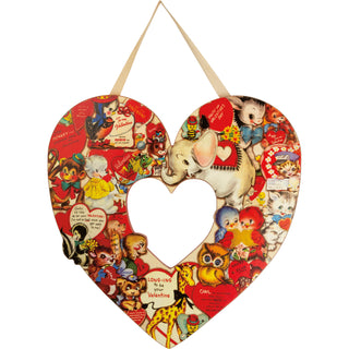 Retro Valentine Heart Wreath - PK-108701