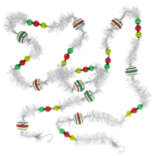 Shiny Brite Holiday Splendor 7' Glass Bauble Garland