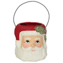 Retro Holly Jolly Santa Bucket