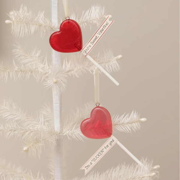 Valentine's Day Lollipop Ornament Set of 2